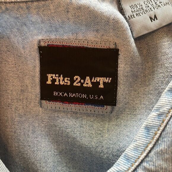 Fits 2-A”T” Boca Raton denim blouse with hot air balloon’s size medium - Picture 9 of 11